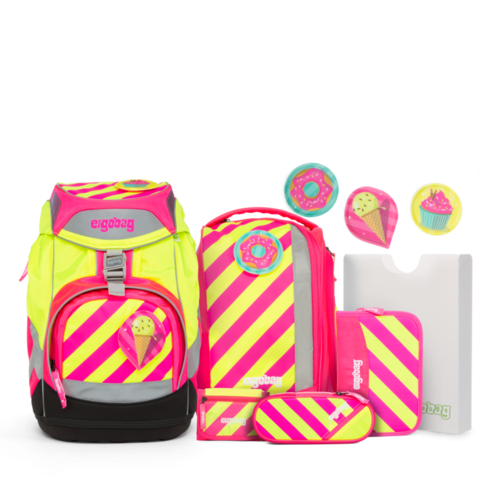 ergobag pack-Set StrahleBär Neon Pink -Gelb