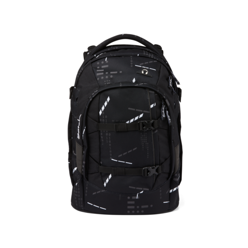 satch pack-Schulrucksack Ninja Matrix schwarz mit weissen reflex Streifen 2022
